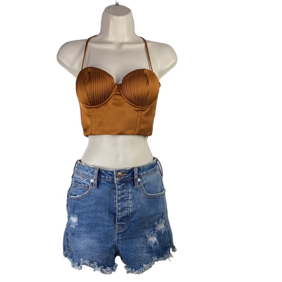 NBD | NWT Archer Crop Top in Gold Size XS - Picture 3 of 10